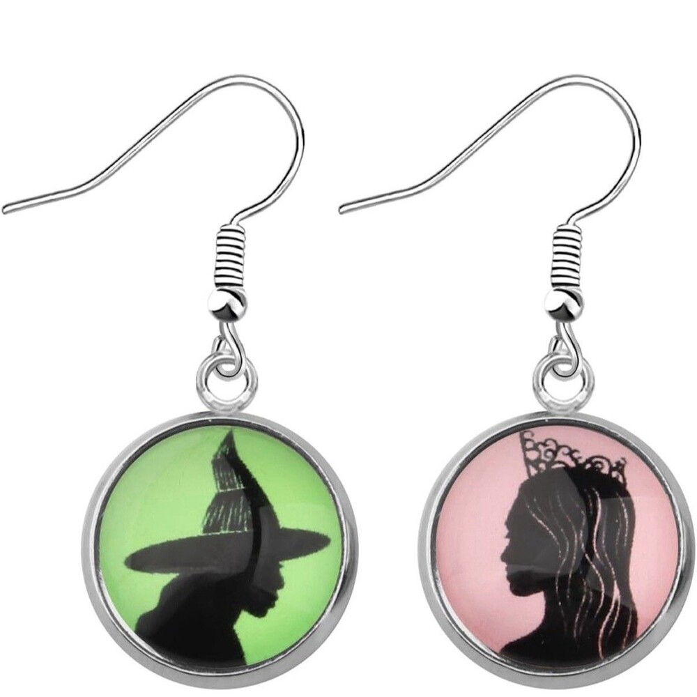 2 Pairs Wicked Earrings Galinda & Elphaba New Friendship Mix N Match Halloween